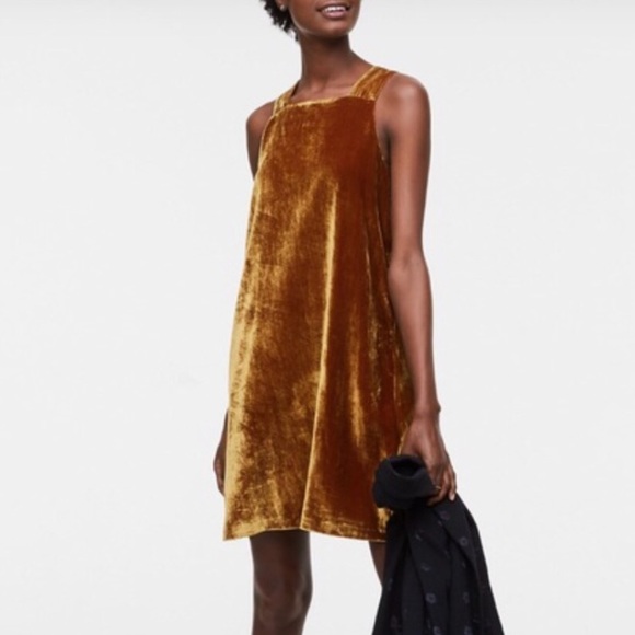 LOFT Dresses & Skirts - LOFT VELVET SWING DRESS